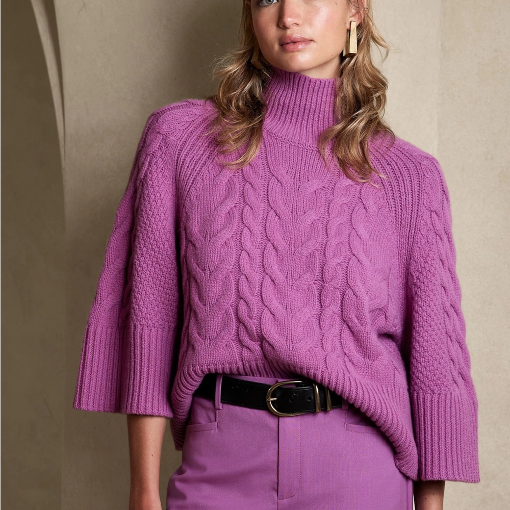 Banana Republic CAVO Sweater - NWT - Purple Dawn
